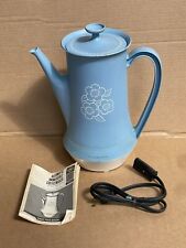 Vintage General Electric Immersible Coffeemaker - Percola Blue - 9 Cup Pitcher picture