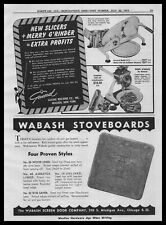 1954 Wabash Screen Door Company Stoveboards Chicago Illinois Vintage Print Ad picture