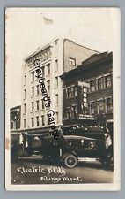 RPPC Electric Power Building Regent Theater BILLINGS MT Real Photo Postcard picture