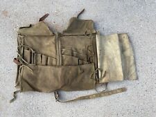 Vintage British Military Tool Satchel W/leather Straps & Tool List (No Tools) picture