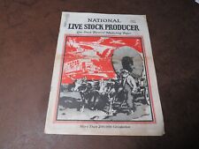 Vtg 1931 National Livestock Producer Book Magazine Cattle Covered Wagon Ox picture