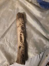 Vintage hand carved wood spirit bearded man Original Rich Stencil Folk Art #4 picture