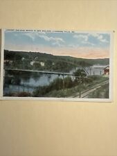 Longest One Span Bridge NE, Livermore Falls Maine 1922 Vintage UnPosted Postcard picture