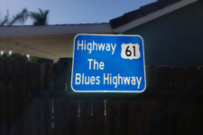 Highway 61 The Blues Highway route road sign, Nashville, Memphis, New Orleans picture