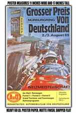 11x17 POSTER - 1969 German Grand Prix Nurburgring picture