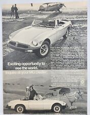 1977 MG Airplanes British Leyland Motors Vintage Print Ad Man Cave Poster 70's picture