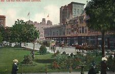 Vintage Postcard 1913 City Hall Park Oakland California CA Gunst, Maxwell Stores picture