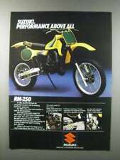 1981 Suzuki RM-250 Motorcycle Ad - Performance picture