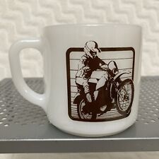 VTG Honda Dirt Bike Federal Glass Coffee Mug Made In USA RARE picture