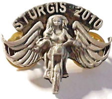 Motorcycle 2010 Sturgis SD Lady on Bike Lapel Pin (092923) picture