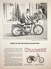 1965 Ducati 250cc 5-speed Scrambler - Vintage Motorcycle Ad  picture