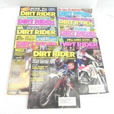 VINTAGE 1990 DIRT RIDER MOTORCYCLE MAGAZINE LOT OF 9 ISSUES MOTOCROSS BIKES picture