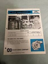 M&W Turbo Charger for John Deere 3010 3020 4020 4010 Tractor Brochure FCCA  picture
