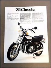 1980 Kawasaki Z-1 Z1 Classic Motorcycle Bike Vintage Sales Brochure Folder picture