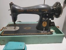 Vintage Singer Sewing Machine 15-91 w/Case Runs picture