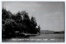 c1950's Great Embden Pond North Anson Maine ME Unposted RPPC Photo Postcard picture