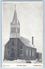 Park Rapids Minnesota Postcard New Catholic Church Building Exterior View 1910 picture