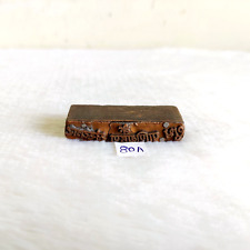 Vintage Happy Marriage Ceremony Text Copper Wooden Printing Stamp Seal Rare 80A picture