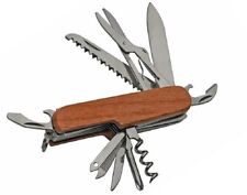 Swiss Type Field Utility Camp Knife Multi Function Tool - Army Scout Knife - NEW picture