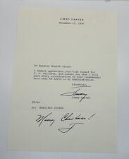Jimmy Carter Signed Letter To Howard Cannon 1976 W/ Merry Christmas RARE picture