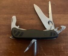 Swiss Knife Victorinox Soldier 8 Black & Green Excellent Condition picture
