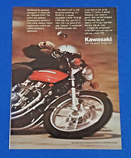 1976 KAWASAKI 650 MOTORCYCLE DOHC 4 ORIGINAL COLOR PRINT AD  (RED) picture