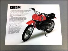 1981 Kawasaki KD80M Motorcycle Bike 1-page Vintage Sales Brochure Spec Sheet picture