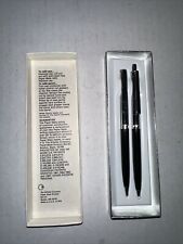 Vintage 1979 Paper Mate Double Heart Pen Pencil Set Chrome & Black - Rare Find picture