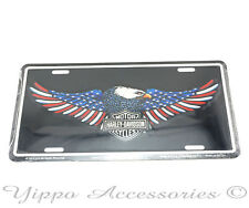 Harley Davidson Motorcycles Patriotic Aluminum Metal License Plate Sign Tag picture