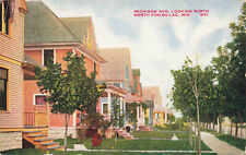 021322 VINTAGE NORTH FOND DU LAC WI POSTCARD HOME ON MICHIGAN AVE 1913 picture
