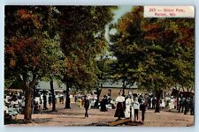 Racine Wisconsin Postcard Union Park Exterior View Field c1909 Vintage Antique picture