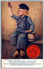 Postcard Dutch Boy Paint Advertisement Coshocton Hardware Coshocton, OH H20 picture