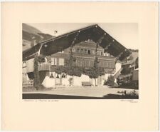 Jacques Naegeli Gstaad Swiss Mountain Chalet with Ivy Silver Signed Photograph picture
