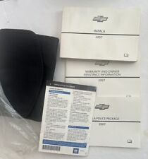 2007 Chevrolet Impala Police Package Owners Manual Guide Book Set Case OEM picture