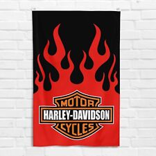 For Harley Davidson Motorcycle Logo 3x5ft Banner Garage Wall Decor Sign Flag picture