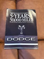 NOS 1985 Dodge Trucks, Wagons, Vans & Ramchargers Brochure 5-Years/50,000-Miles picture