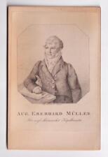 Antique CDV Cabinet Photo Musician Music August Eberhard Müller picture