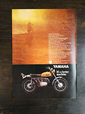 Vintage 1969 Yamaha DT-1B Motorcycle Full Page Original Ad 324 picture