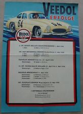 Poster Veedol 1958 Motor Oil Erfolge Successes flyer Mercedes illustration B picture
