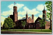 Postcard DC The Smithsonian Building Washington DC Postmarked 1954 picture