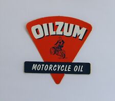 VINTAGE OILZUM MOTORCYCLE OIL RACING DECAL STICKER NOS picture