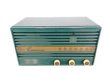 Vintage Emerson Bakelite Cabinet TableTop Tube Radio Green picture