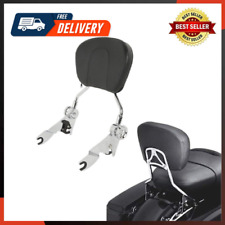 Adjustable Sissy Bar Passenger Backrest W/Pad Fits For Harley Touring Road picture