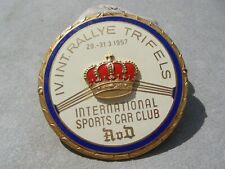 Awesome AvD IV. INT. RALLYE TRIFELS enamel Car Club Badge ISCC Sports Car Club picture