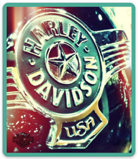 Harley Davidson Motorcycle Classic Logo Retro Rendering of Bike Tank flat MAGNET picture