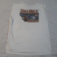 Men's HARLEY-DAVIDSON Tank Top Shirt Size 2XL Big Sky Great Falls MT White picture
