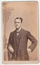 c1860s~Cleveland Ohio OH~CDV~Serious Victorian Teen~Antique Portrait Photograph picture