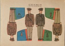 1940s U.S. Army Cardboard Cutouts - Military picture