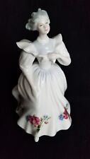 Royal Doulton UK 1988 August  Figure Of The Month Female Bone China Figurine Vtg picture