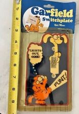 Vintage GARFIELD Light Switch Cover Kat's Meow NOS 1978 Switch Plate 3 Variation picture